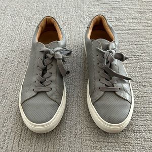 Greats The Royale Perforated Premium Sneakers - grey